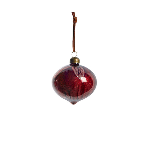 Nosille Weihnachtskugel H10 cm. rot