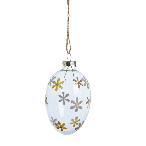 Felicie Eier ornament Glas gelb