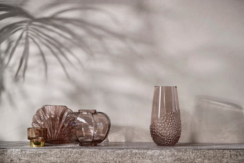 Dornia Vase H15 cm. dunkel braun
