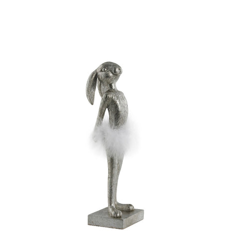 Semilla Osterhasen Figur H26,8 cm. Silber