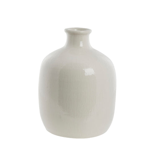 Vasilia Vase 39,5x29 cm. gebrochenes weiss