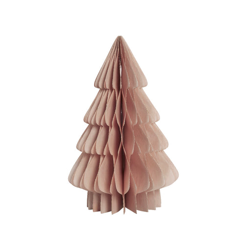 Pappia Papier-Weihnachtsbaum H30 cm. Rosa