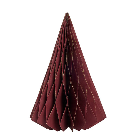 Pappia Papier-Weihnachtsbaum H38 cm. rot