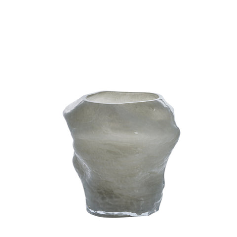 Marinella Vase 19,5 cm. silber grau