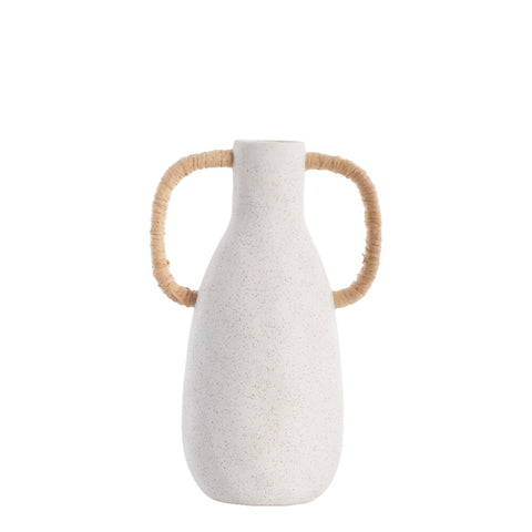 Ayelle Vase H33,5 cm. weiss