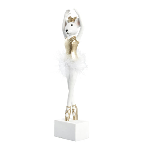 Salinna Ballerina-Maus H32,5 cm. weiss