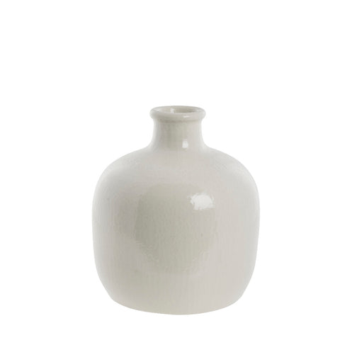 Vasilia Vase 32x28 cm. gebrochenes weiss