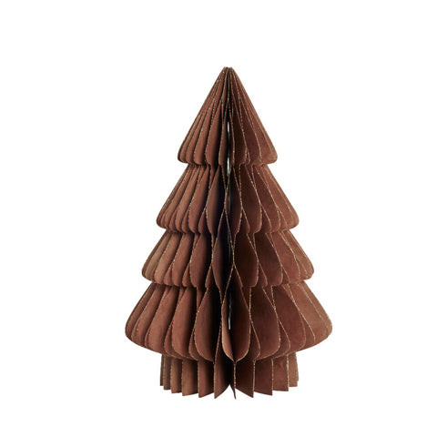 Pappia Papier-Weihnachtsbaum H30 cm. braun