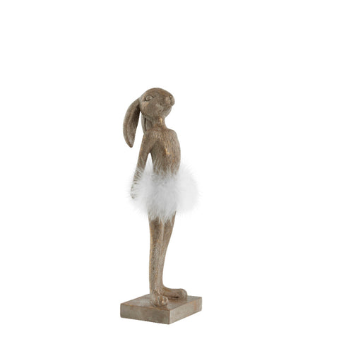 Semilla Osterhasen Figur H26,8 cm. hell gold