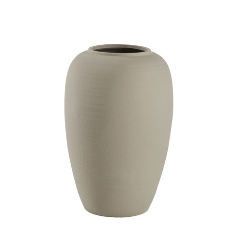 Catia Vase H55 cm. silber grau