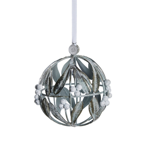 Missia Weihnachtskugel Eisen Ø 12 cm Silber