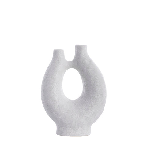 Ayla Vase H30 cm. weiss