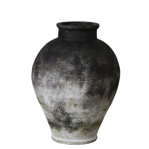 Anna Vase H48 cm. antik schwarz