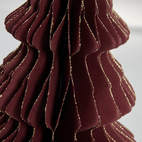 Pappia Papier-Weihnachtsbaum H31,5 cm. rot