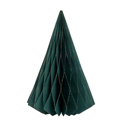 Pappia Papier-Weihnachtsbaum H38 cm. dunkel grün
