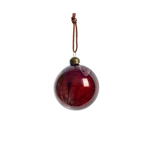 Nosille Weihnachtskugel H8 cm. rot