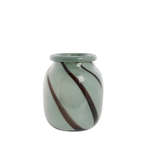 Marena Vase H20 cm. grün Glas