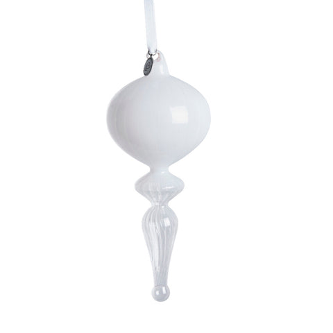 Glossia Ornament Glas H18,7 cm weiss