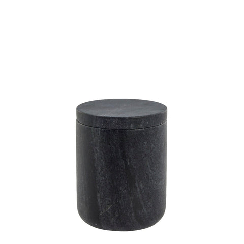 Ellia Dose 11,5x9 cm. schwarz Marmor