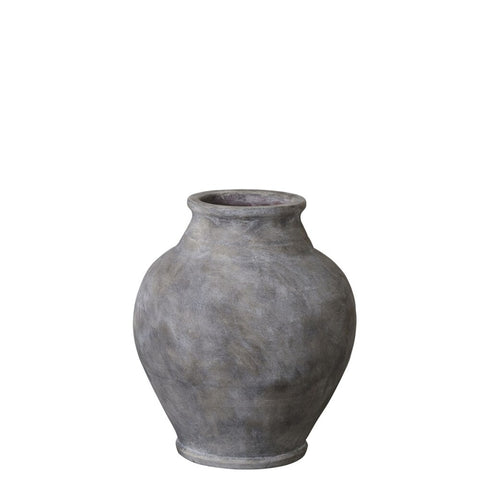Anna Vase H33 cm. antik grau
