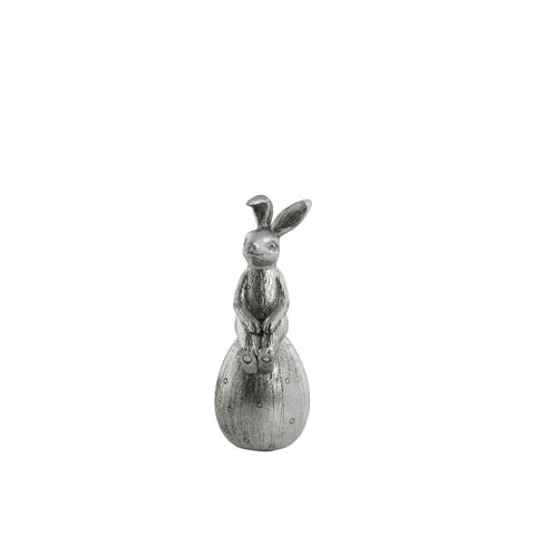 Semina Osterhasen Figur H15,2 cm. Silber