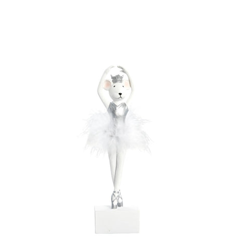 Salinna Ballerina-Maus H25,5 cm. weiss