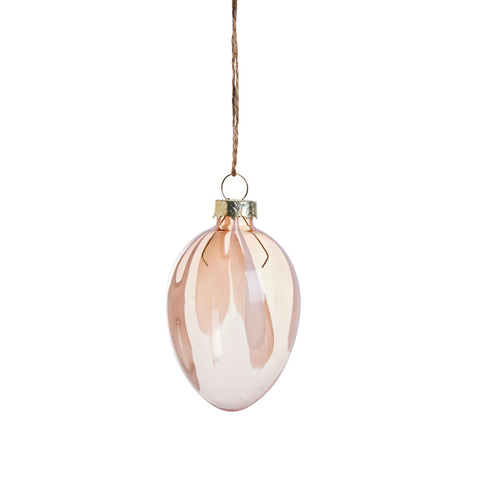 Feven Eier ornament Glas hellrosa