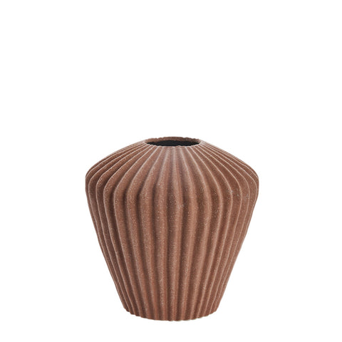 Susia Vase 16,5 cm. braun