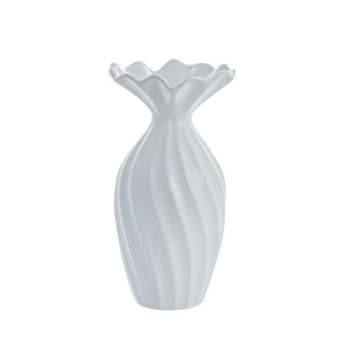 Susille Vase 25 cm. weiss