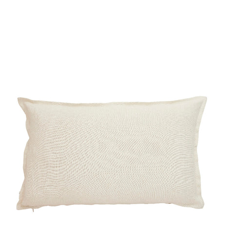Efina Kissenbezug 60x40 cm. Off-White 100% Leinen