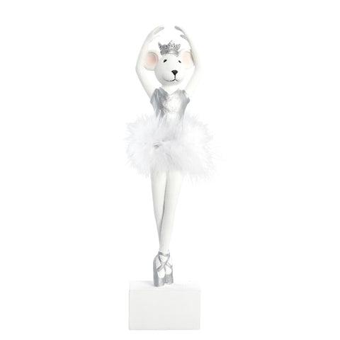 Salinna Ballerina-Maus H32,5 cm. weiss