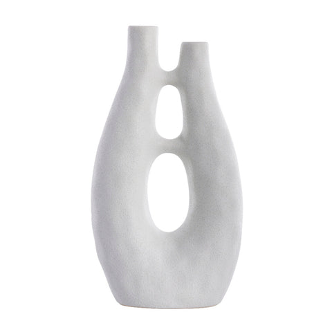 Ayla Vase H41,5 cm. weiss