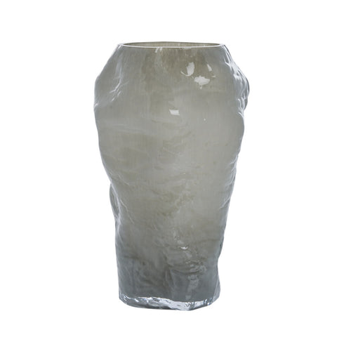 Marinella Vase 30,5 cm. silber grau