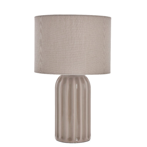 Nemia Tischlampe 41,5 cm. leinen