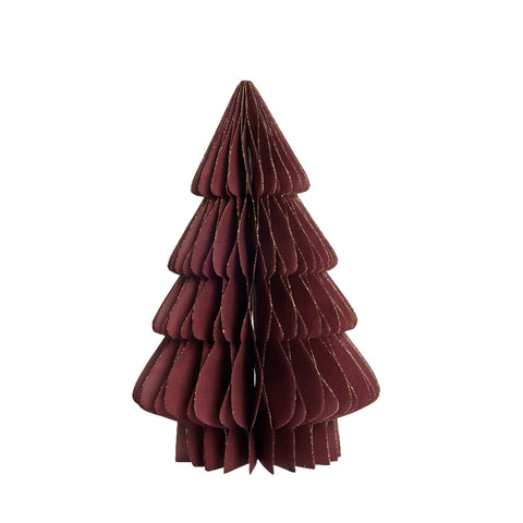 Pappia Papier-Weihnachtsbaum H30 cm. rot