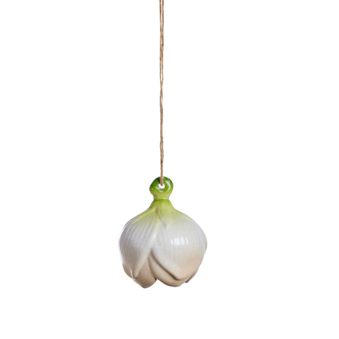 Dehlia Blume ornament Keramik weiss