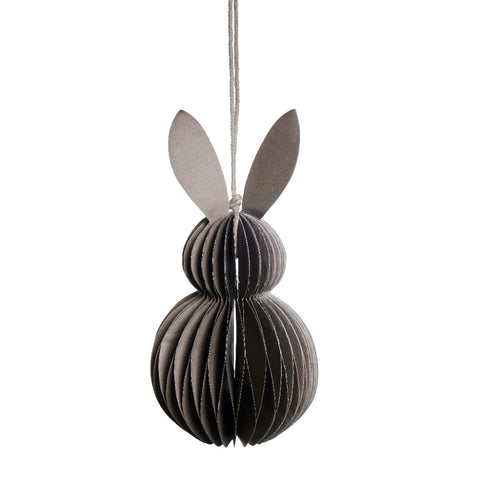 Parillia Hase ornament Papier dunkle braun