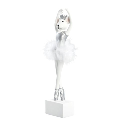 Salinna Ballerina-Maus H32,5 cm. weiss
