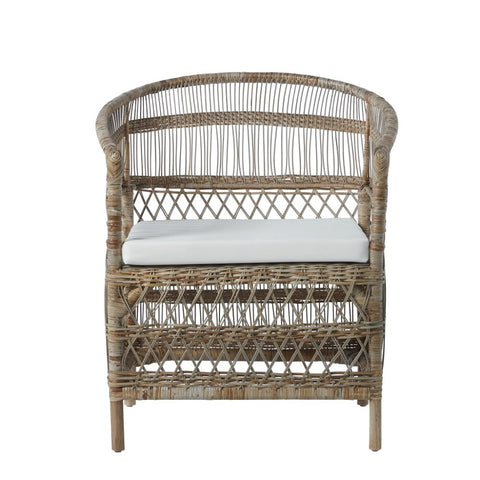 Norah Stuhl 70x52 cm. Rattan