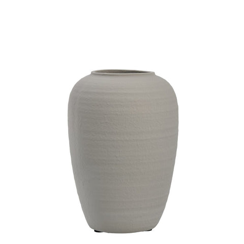 Catia Vase H27 cm. silber grau